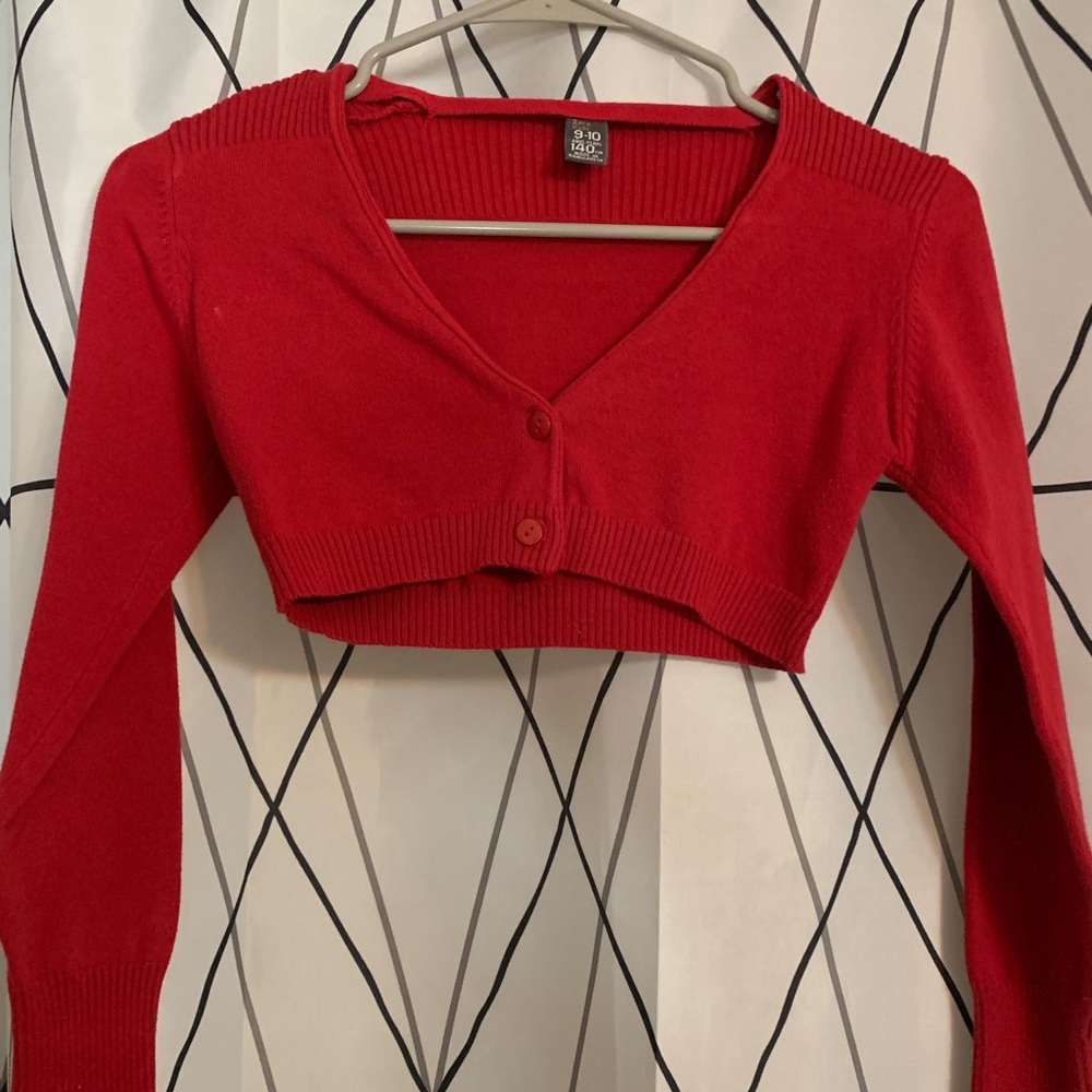 Red Zara Kids (9-10) Cardigan